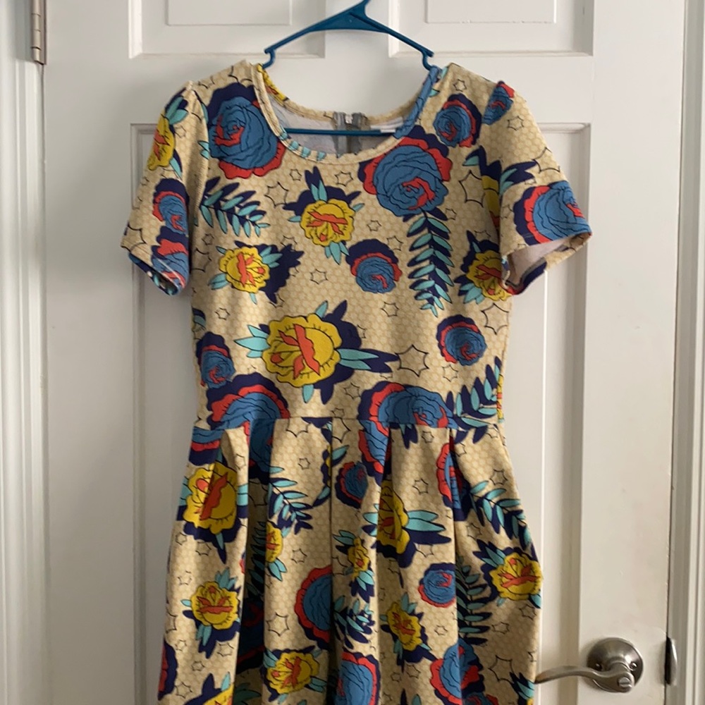 Lularoe Amelia Classic Ross Dress- Size XL UNICORN